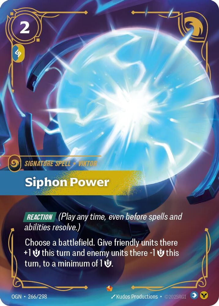 Siphon Power (266/298) Epic - Riftbound Origins Foil