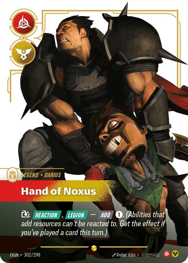 Darius - Hand of Noxus (Showcase) (302/298) Showcase - Riftbound Origins Foil