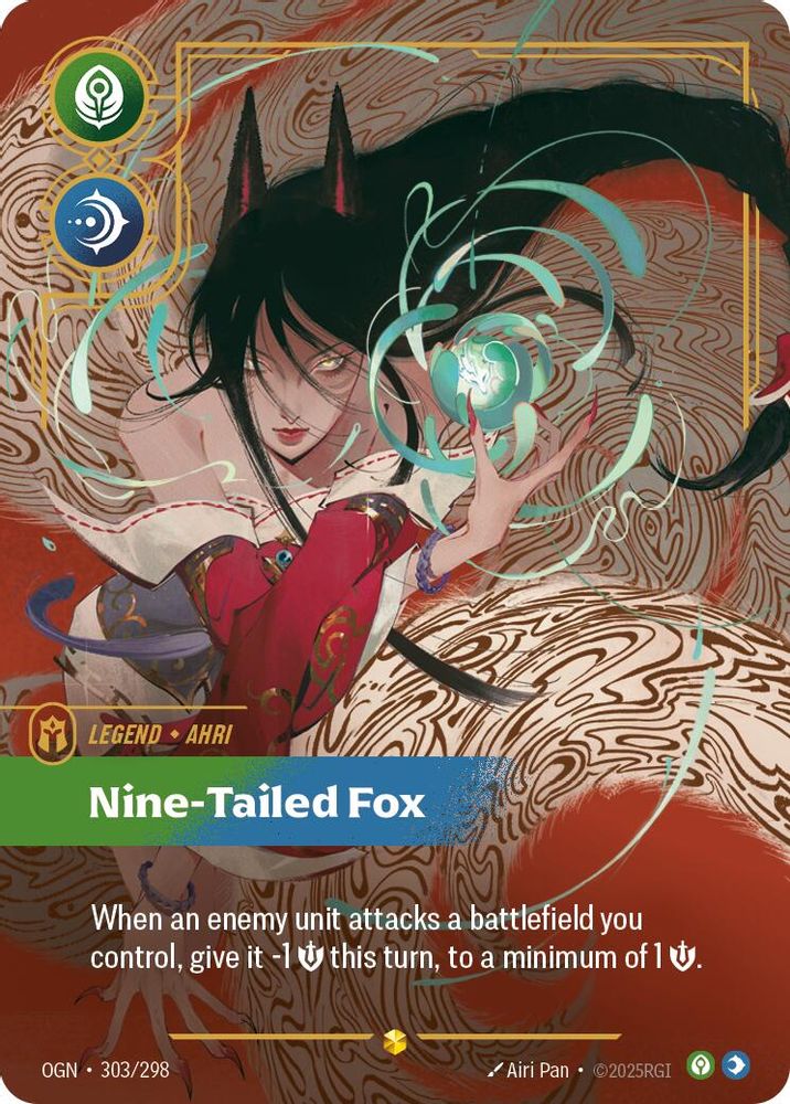 Ahri - Nine-Tailed Fox (Showcase) (303/298) Showcase - Riftbound Origins Foil
