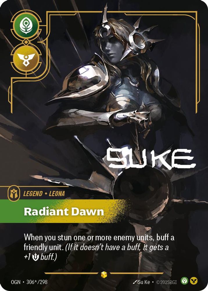 Leona - Radiant Dawn (Signature) (306*/298) Showcase - Riftbound Origins Foil