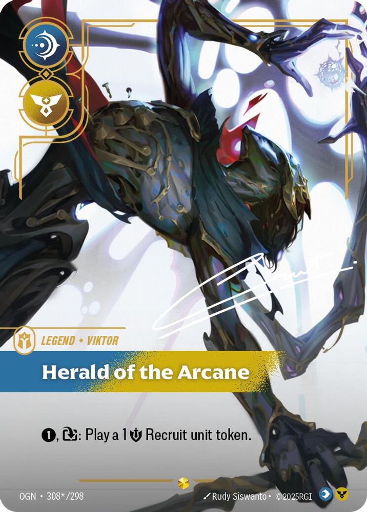 Viktor - Herald of the Arcane (Signature) (308*/298) Showcase - Riftbound Origins Foil