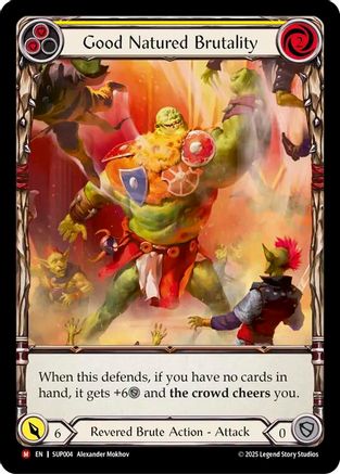[Cold Foil] Good Natured Brutality (Extended Art) (#SUP004) - Majestic - FAB Super Slam
