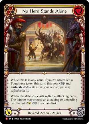 [Rainbow Foil] No Hero Stands Alone (#SUP020) - Majestic - FAB Super Slam