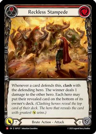 Reckless Stampede (#SUP127) - Majestic - FAB Super Slam
