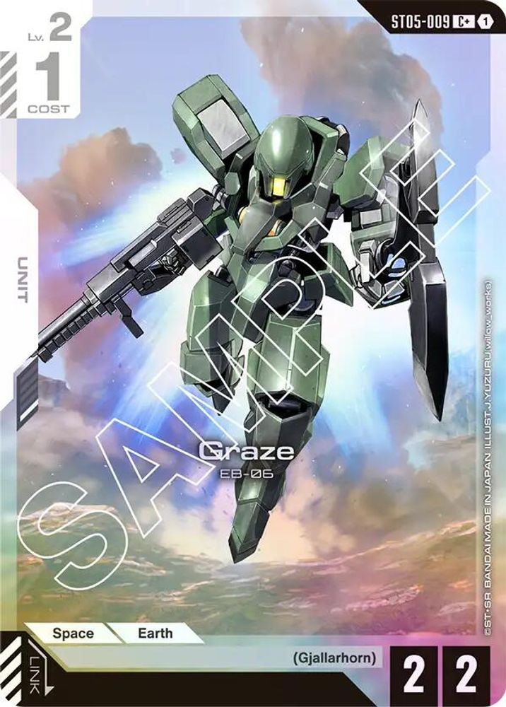 [ALTERNATE ART] Graze (C+) (ST05-009) - Gundam Starter Deck 05 Iron Bloom