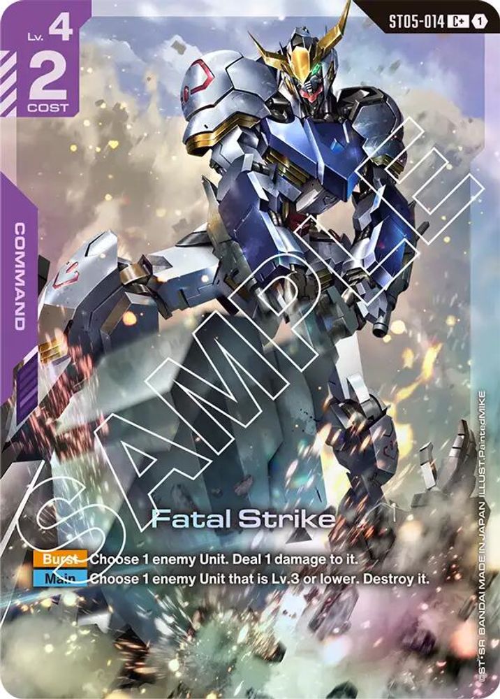 [ALTERNATE ART] Fatal Strike (C+) (ST05-014) - Gundam Starter Deck 05 Iron Bloom