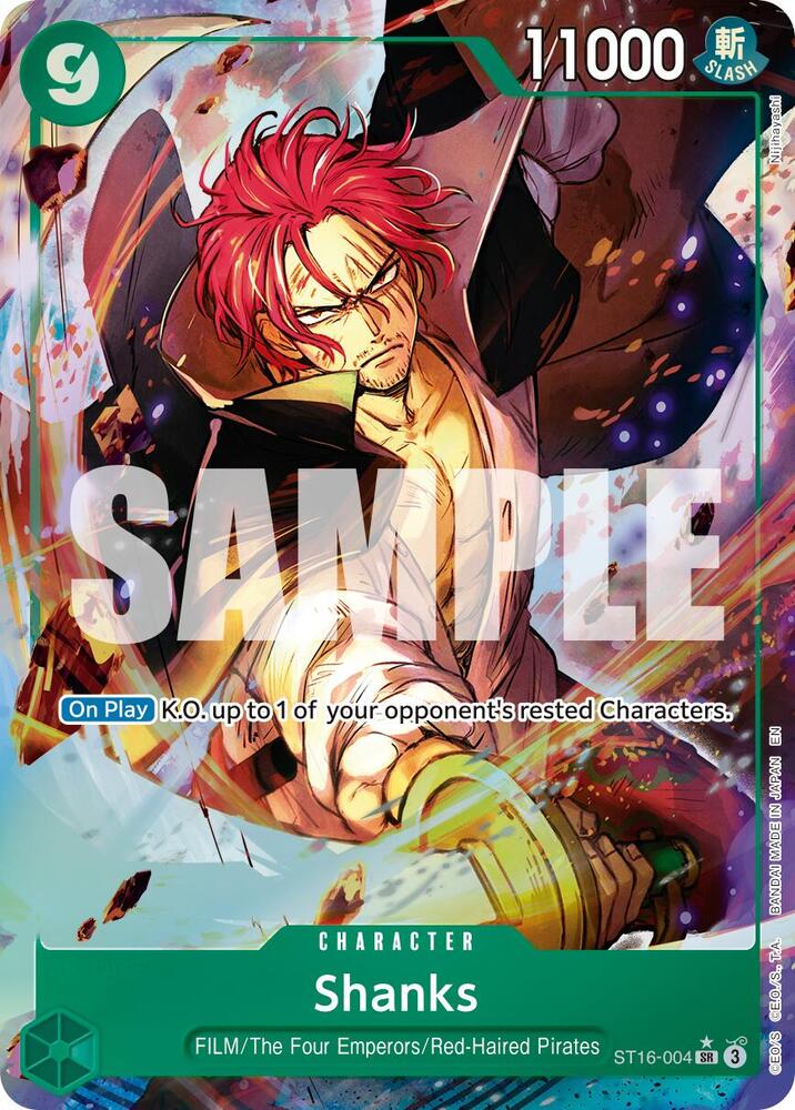 [ALTERNATE ART] Shanks - #ST16-004 SR [PRB-02] Premium Booster - THE BEST - VOL. 2