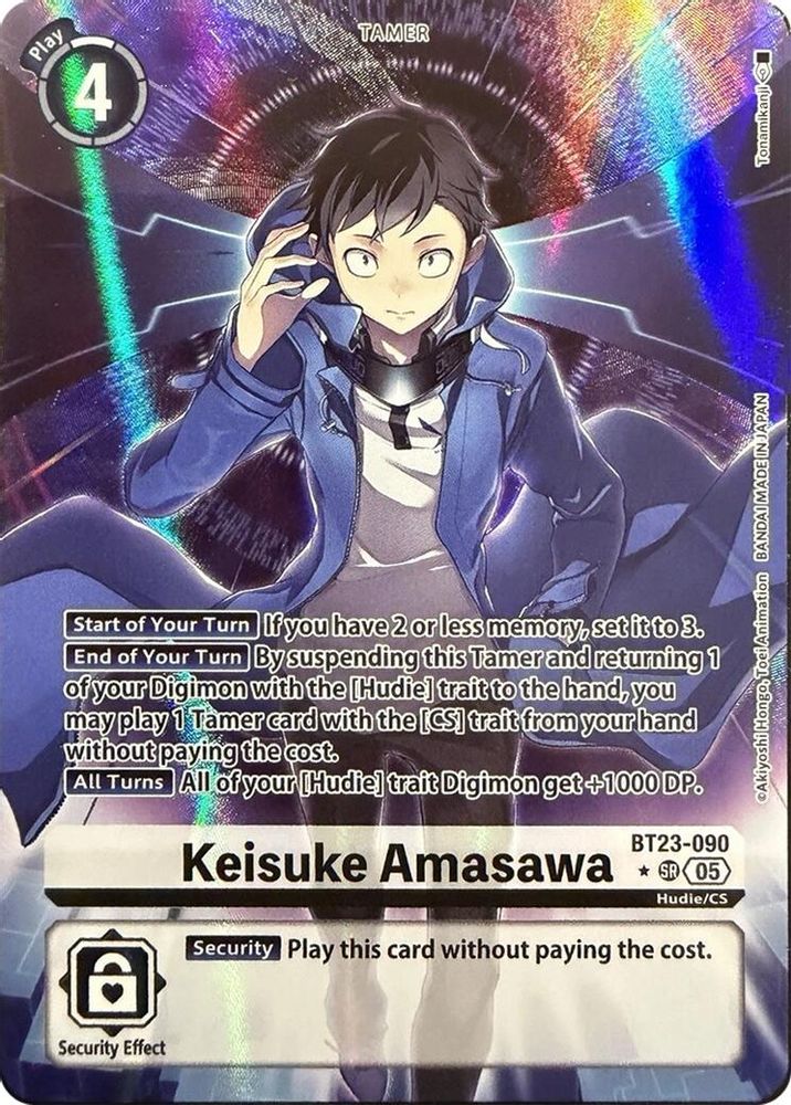 Keisuke Amasawa (Alternate Art) (BT23-090) SR★ - Digimon Hackers' Slumber