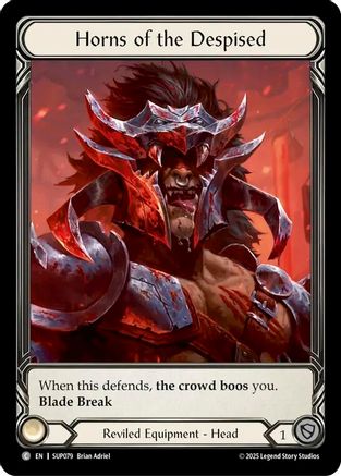 [Cold Foil] Horns of the Despised (Extended Art) (#SUP079) - Rare - FAB Super Slam