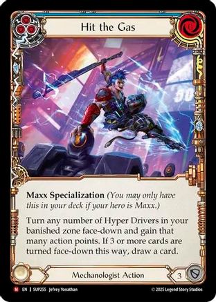[Rainbow Foil] Hit the Gas (#SUP255) - Majestic - FAB Super Slam