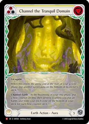 [Cold Foil] Channel the Tranquil Domain (Extended Art) (#SUP263) - Majestic - FAB Super Slam