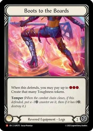 [Cold Foil] Boots to the Boards (#SUP274) - Majestic - FAB Super Slam