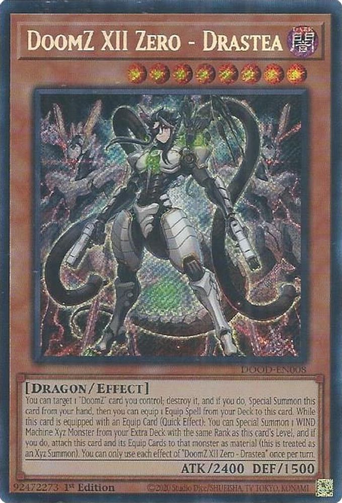 DoomZ XII Zero - Drastea - (DOOD-EN008) - Secret Rare 1st Edition