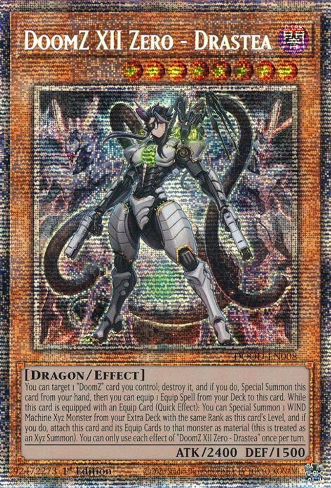 [STARLIGHT RARE] DoomZ XII Zero - Drastea (Starlight Rare) - (DOOD-EN008) - 1st Edition