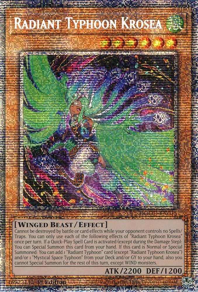 [STARLIGHT RARE] Radiant Typhoon Krosea (Starlight Rare) - (DOOD-EN015) - 1st Edition