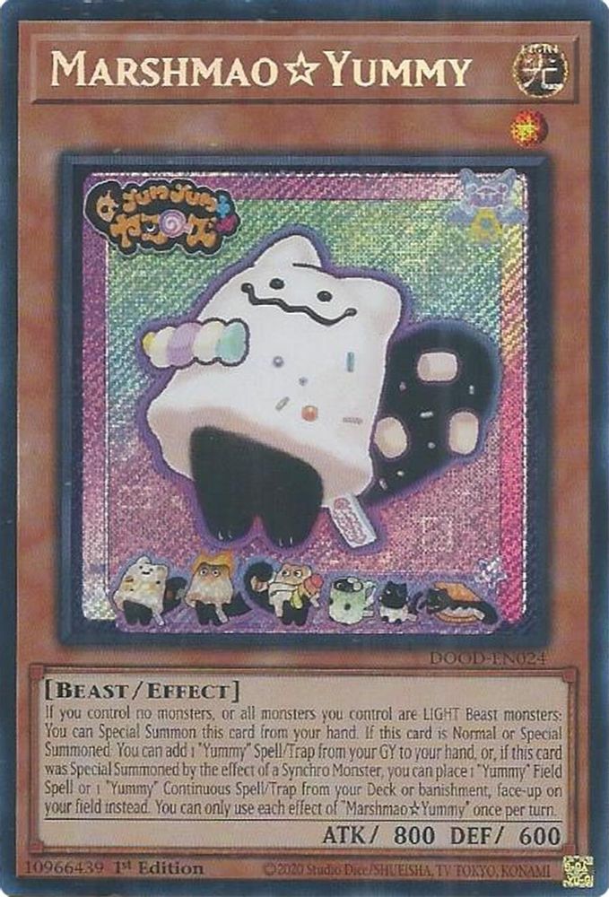 MarshmaoYummy - (DOOD-EN024) - Secret Rare 1st Edition