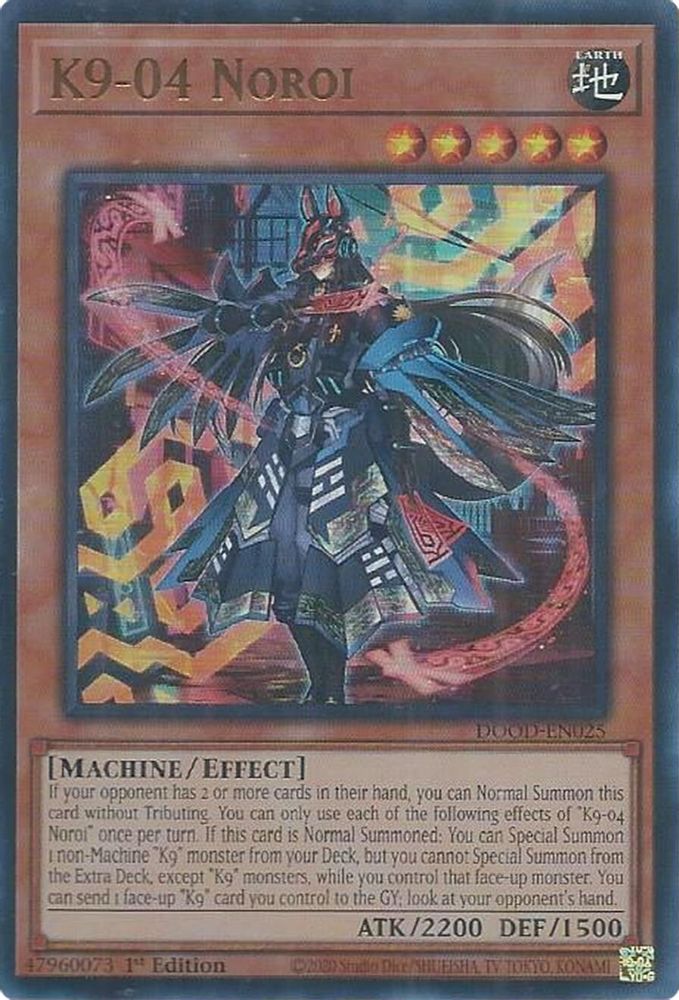 K9-04 Noroi - (DOOD-EN025) - Ultra Rare 1st Edition