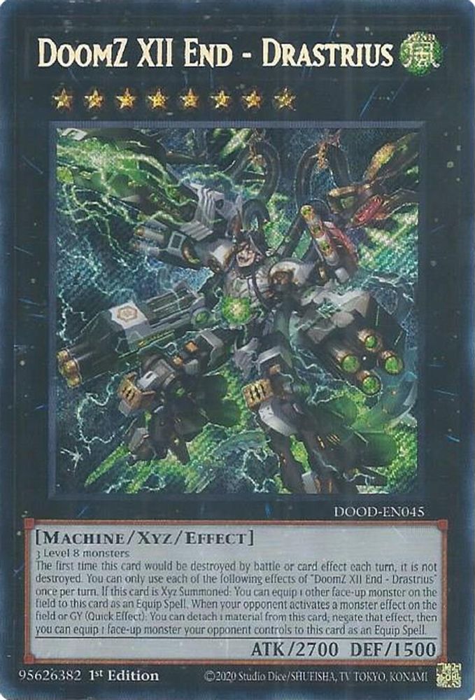 DoomZ XII End - Drastrius - (DOOD-EN045) - Secret Rare 1st Edition
