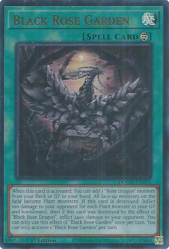 Black Rose Garden - (DOOD-EN055) - Ultra Rare 1st Edition