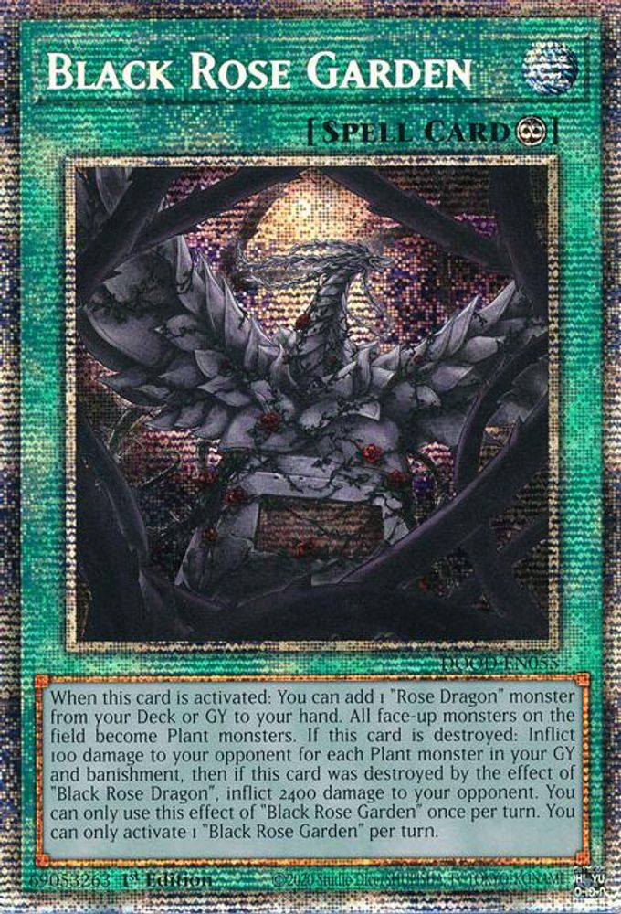 [STARLIGHT RARE] Black Rose Garden (Starlight Rare) - (DOOD-EN055) - 1st Edition