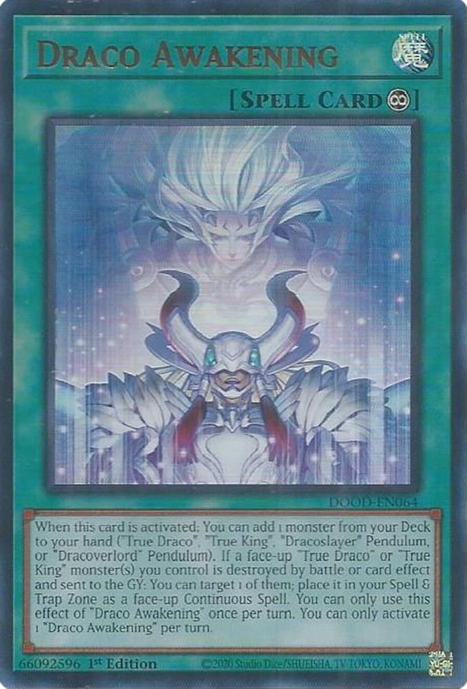 Draco Awakening - (DOOD-EN064) - Ultra Rare 1st Edition