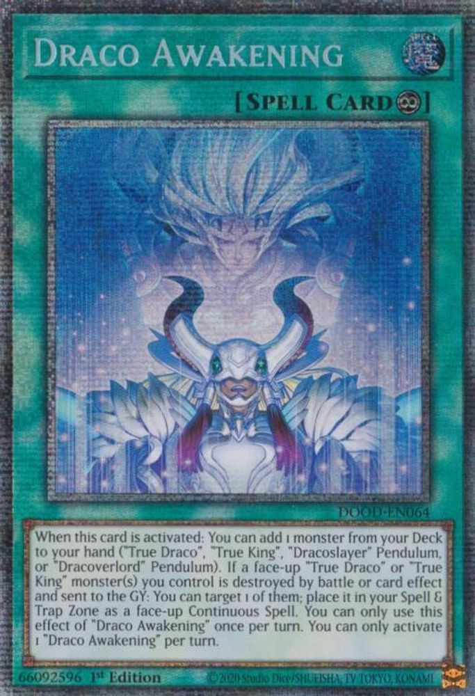 [STARLIGHT RARE] Draco Awakening (Starlight Rare) - (DOOD-EN064) - 1st Edition