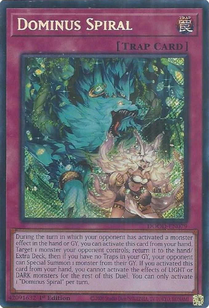 Dominus Spiral - (DOOD-EN079) - Secret Rare 1st Edition