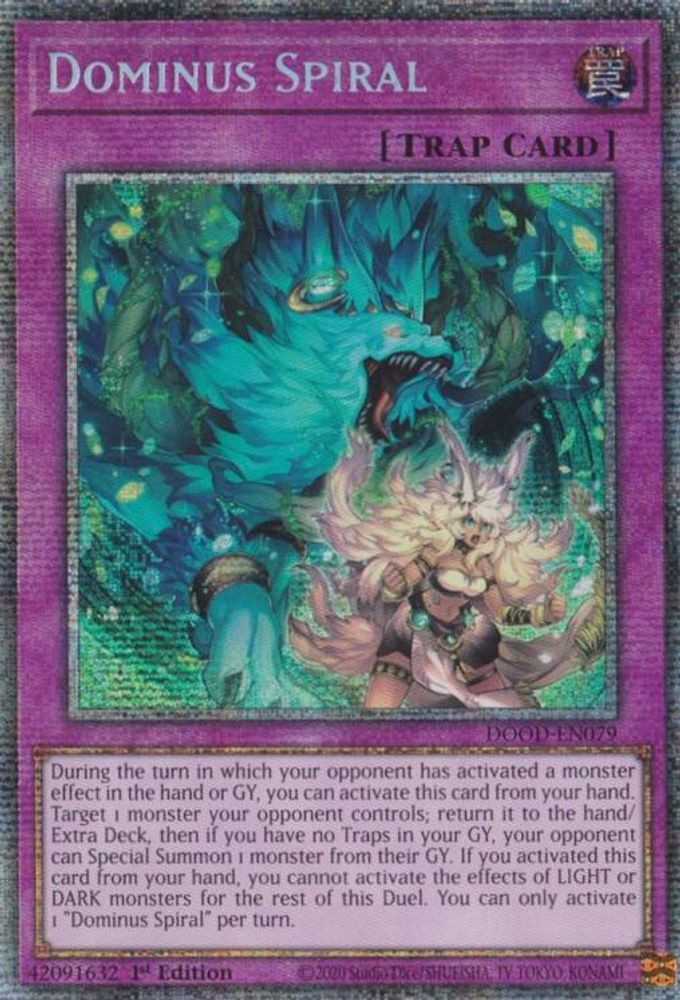 [STARLIGHT RARE] Dominus Spiral (Starlight Rare) - (DOOD-EN079) - 1st Edition