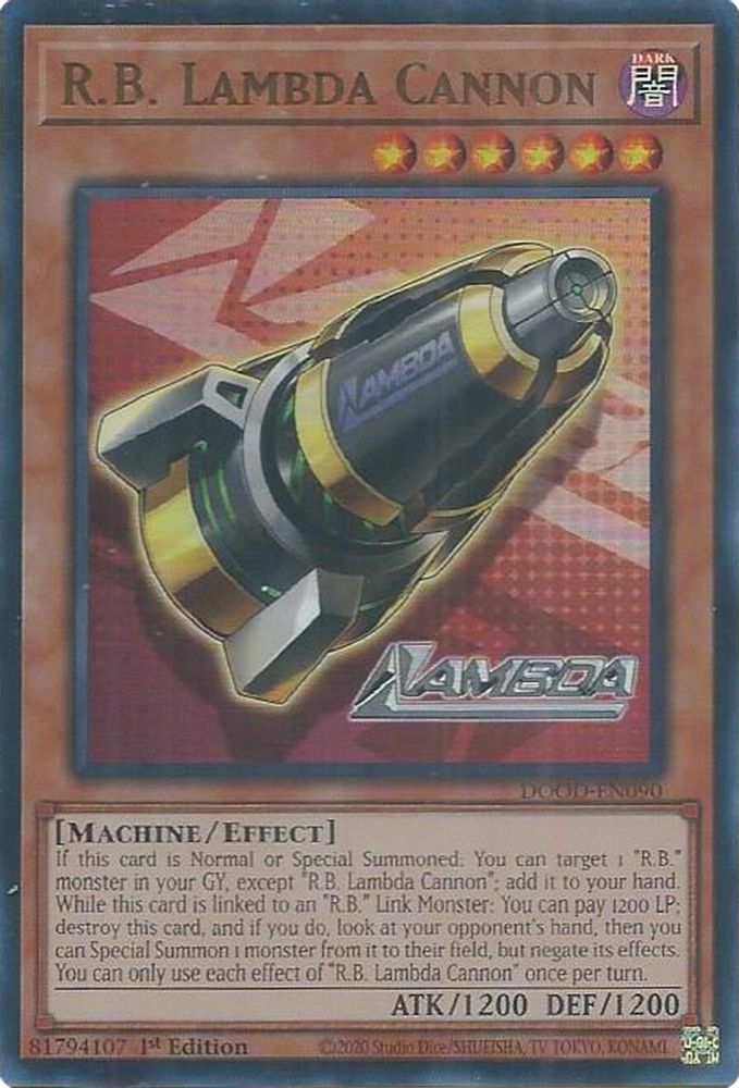 R.B. Lambda Cannon - (DOOD-EN090) - Ultra Rare 1st Edition
