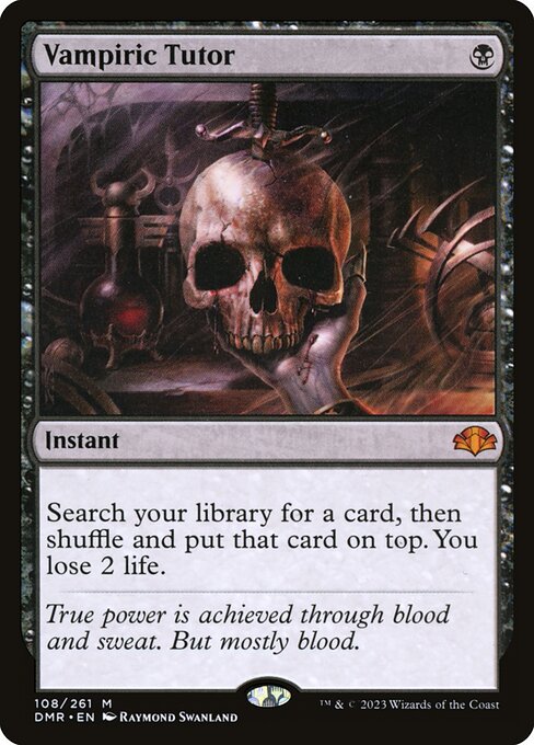 [FOIL] Vampiric Tutor 108 - Mythic Dominaria Remastered