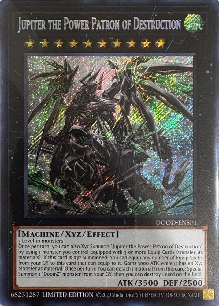 Jupiter the Power Patron of Destruction (SR) (DOOD-ENSP1) - (DOOD-ENSP1) - Secret Rare Limited