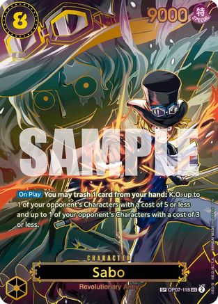 [ SP ] Sabo - (OP07-118) SP - One Piece Carrying On His Will