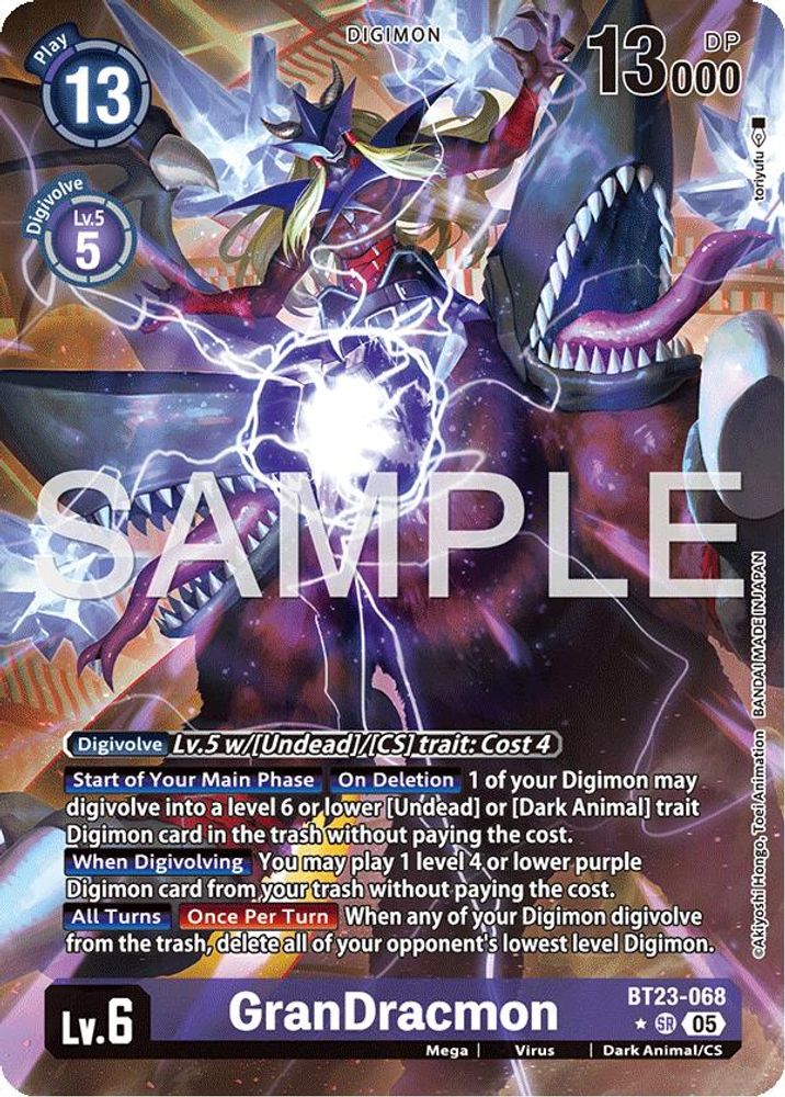 GranDracmon (Alternate Art) (BT23-068) SR★ - Digimon Hackers' Slumber