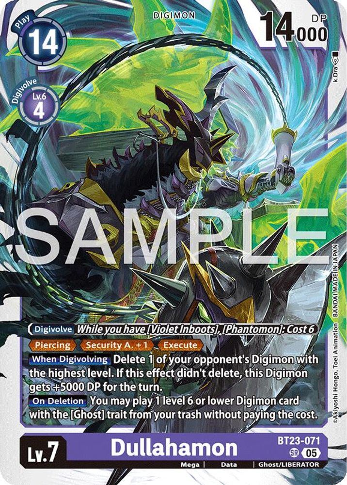 Dullahamon (BT23-071) Super Rare - Digimon Hackers' Slumber
