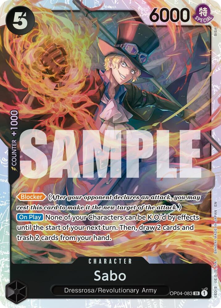 Sabo [OP04] - OP04-083 - OP04-083 - SUPER RARE [PRB-02] Premium Booster - THE BEST - VOL. 2