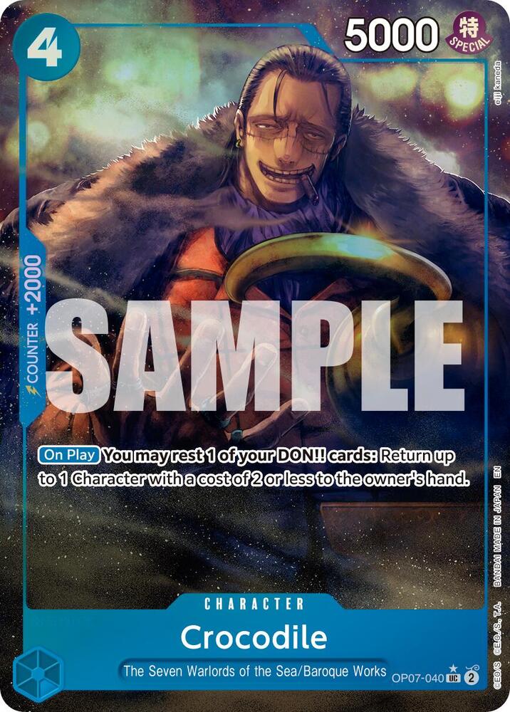 [ALTERNATE ART] Crocodile - #OP07-040 - OP07-040 U [PRB-02] Premium Booster - THE BEST - VOL. 2