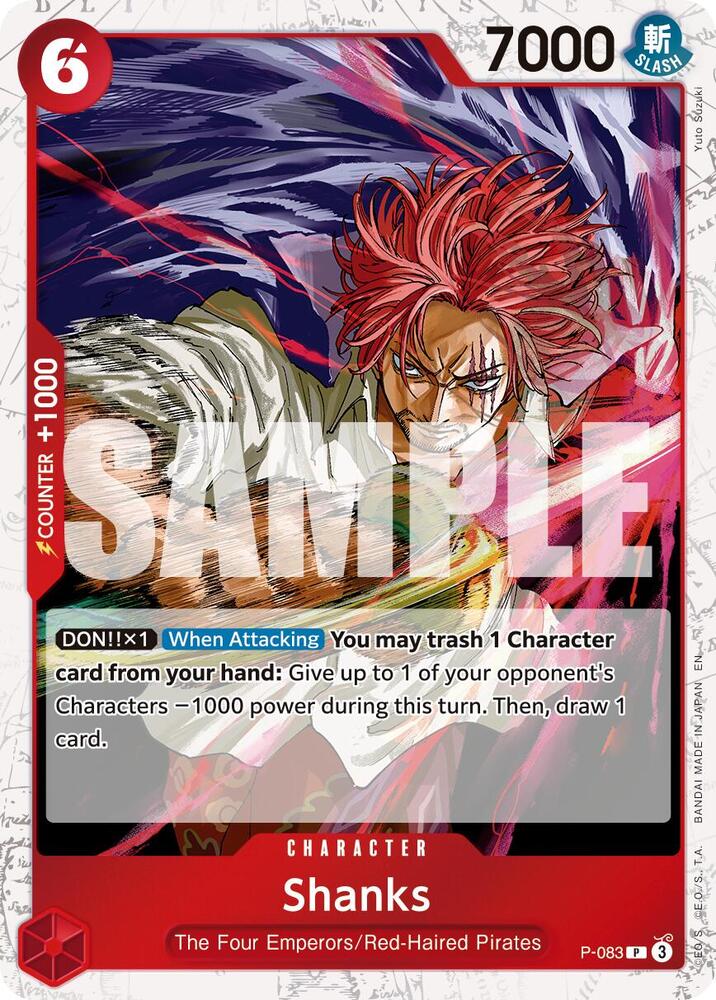 Shanks - P-083 P-083 -  [PIRATE FOIL]  [PRB-02] Premium Booster - THE BEST - VOL. 2