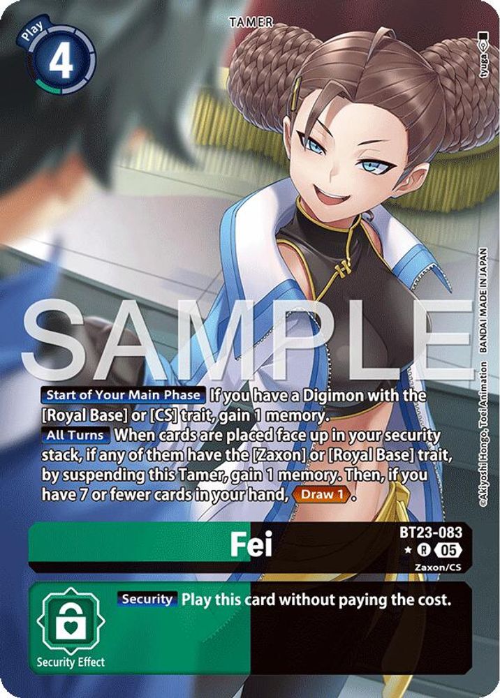 Fei (Alternate Art) (BT23-083) R★ - Digimon Hackers' Slumber