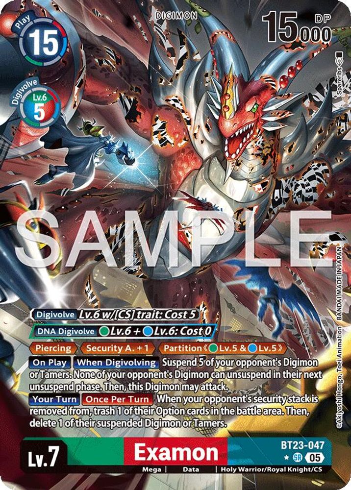 Examon (Alternate Art) (BT23-047SR) SR★ - Digimon Hackers' Slumber