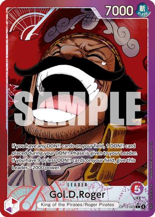 [ALTERNATE ART] Gol.D.Roger (003) (OP13-003) L - One Piece Carrying On His Will