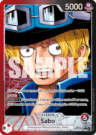 [ALTERNATE ART] Sabo (004) (OP13-004) L - One Piece Carrying On His Will