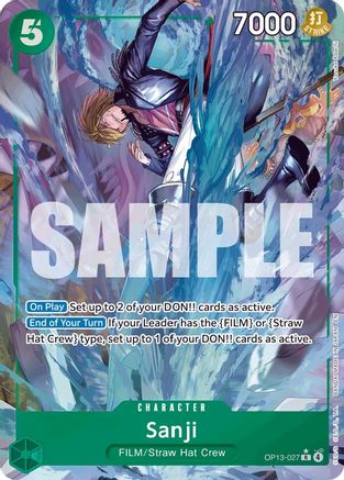 [ALTERNATE ART] Sanji (OP13-027) R - One Piece Carrying On His Will