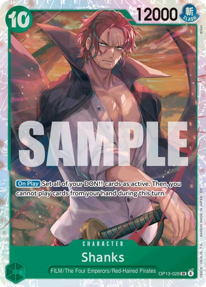 Shanks (028) (OP13-028) Super Rare - One Piece Carrying On His Will