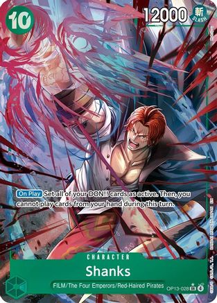 [ALTERNATE ART] Shanks (028) (OP13-028) SR - One Piece Carrying On His Will