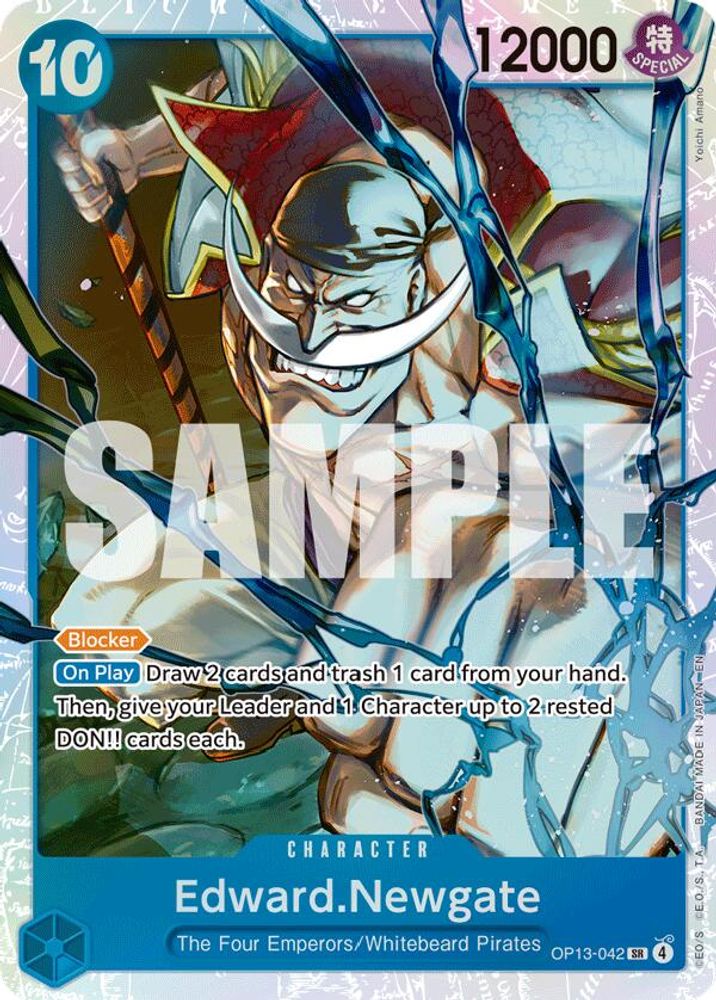 Edward.Newgate (OP13-042) Super Rare - One Piece Carrying On His Will