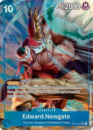 [ALTERNATE ART] Edward.Newgate (OP13-042) SR - One Piece Carrying On His Will