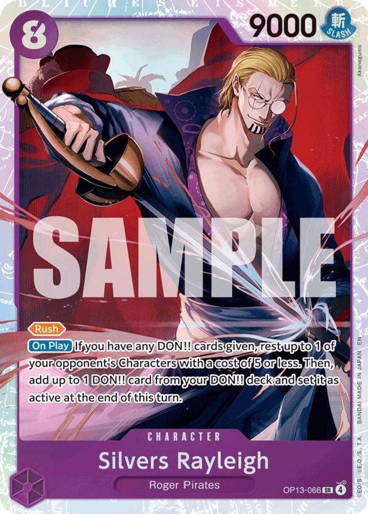 Silvers Rayleigh (OP13-066) Super Rare - One Piece Carrying On His Will