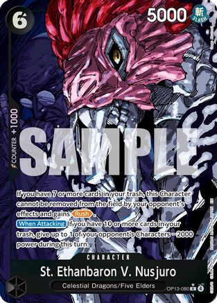 [ALTERNATE ART] St. Ethanbaron V. Nusjuro (OP13-080) R - One Piece Carrying On His Will