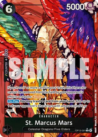[ALTERNATE ART] St. Marcus Mars (OP13-091) R - One Piece Carrying On His Will