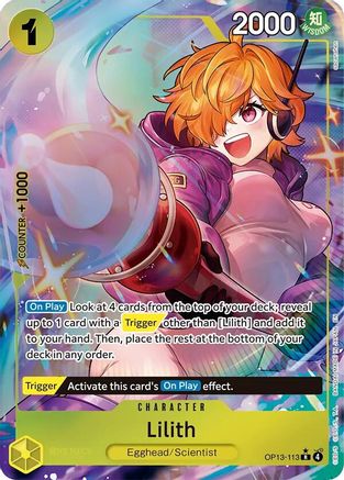 [ALTERNATE ART] Lilith (OP13-113) R - One Piece Carrying On His Will